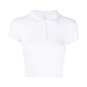 Alo Yoga | Never worn White Crop Polo | Size Small
